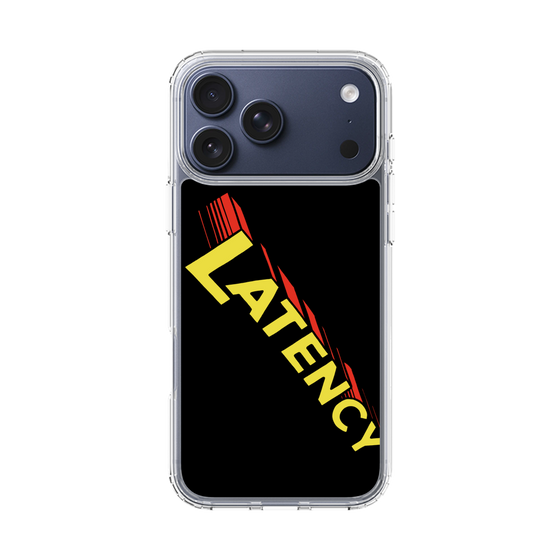 スリムプロテクションケース［ LATENCY - Rock logo - Black ］