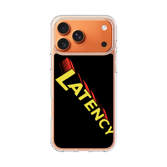 スリムプロテクションケース［ LATENCY - Rock logo - Black ］