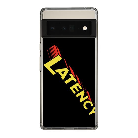 スリムプロテクションケース［ LATENCY - Rock logo - Black ］