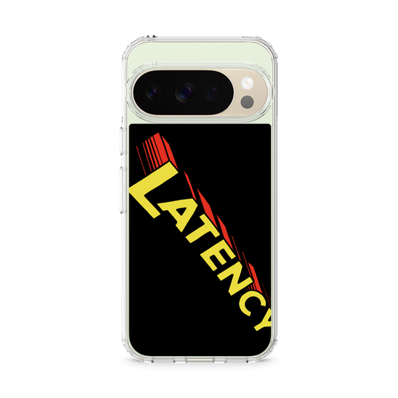 スリムプロテクションケース［ LATENCY - Rock logo - Black ］