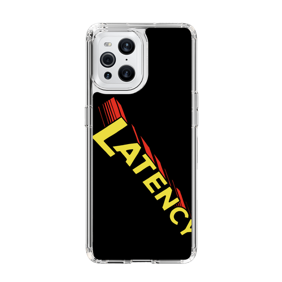 スリムプロテクションケース［ LATENCY - Rock logo - Black ］