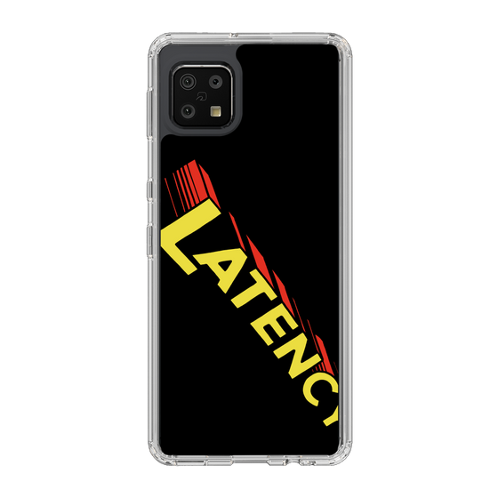 スリムプロテクションケース［ LATENCY - Rock logo - Black ］