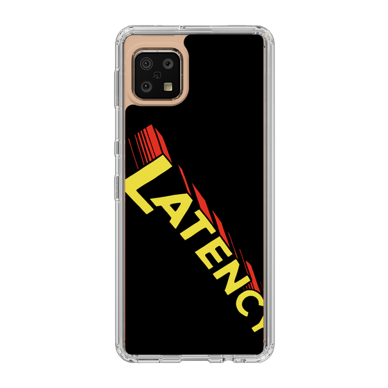 スリムプロテクションケース［ LATENCY - Rock logo - Black ］