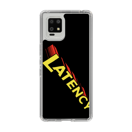 スリムプロテクションケース［ LATENCY - Rock logo - Black ］