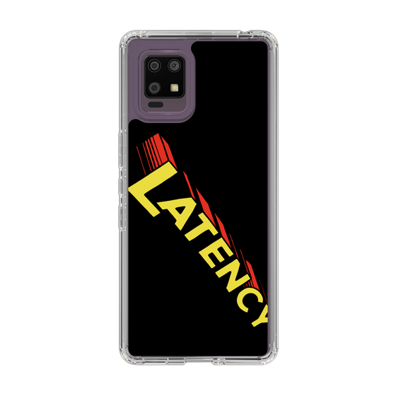 スリムプロテクションケース［ LATENCY - Rock logo - Black ］