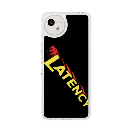 スリムプロテクションケース［ LATENCY - Rock logo - Black ］