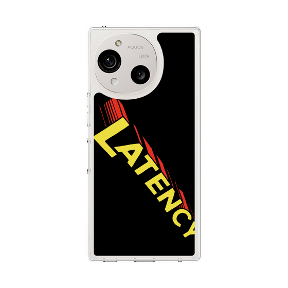 スリムプロテクションケース［ LATENCY - Rock logo - Black ］