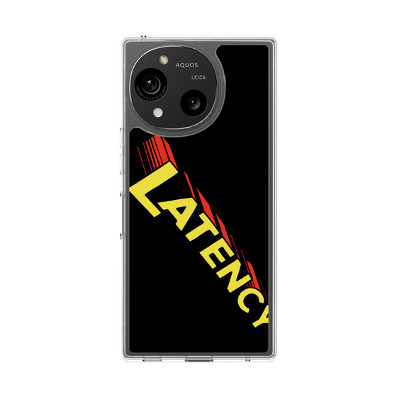 スリムプロテクションケース［ LATENCY - Rock logo - Black ］