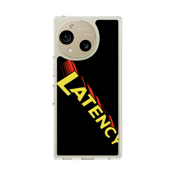 スリムプロテクションケース［ LATENCY - Rock logo - Black ］