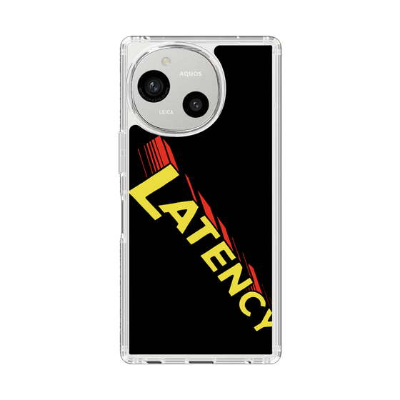 スリムプロテクションケース［ LATENCY - Rock logo - Black ］