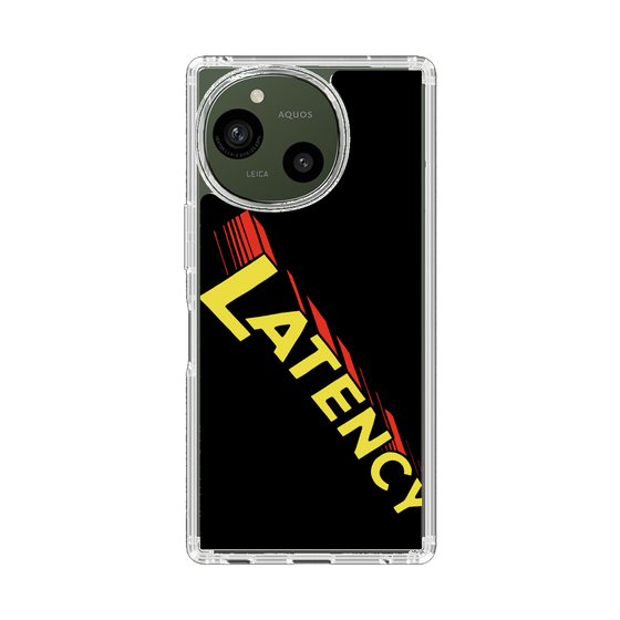 スリムプロテクションケース［ LATENCY - Rock logo - Black ］