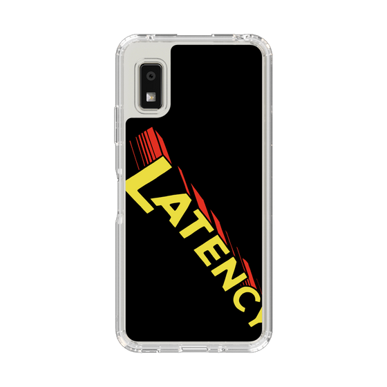 スリムプロテクションケース［ LATENCY - Rock logo - Black ］