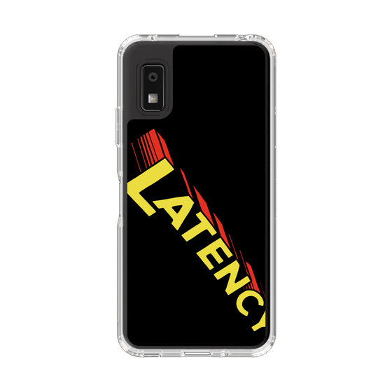 スリムプロテクションケース［ LATENCY - Rock logo - Black ］