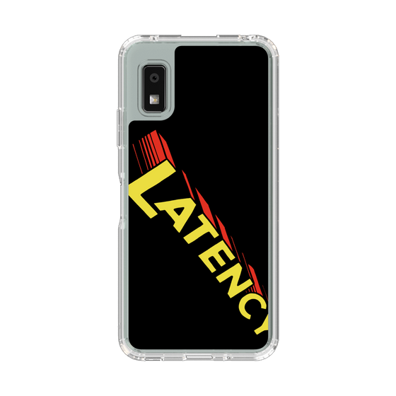 スリムプロテクションケース［ LATENCY - Rock logo - Black ］