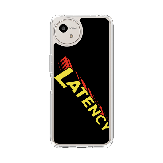 スリムプロテクションケース［ LATENCY - Rock logo - Black ］