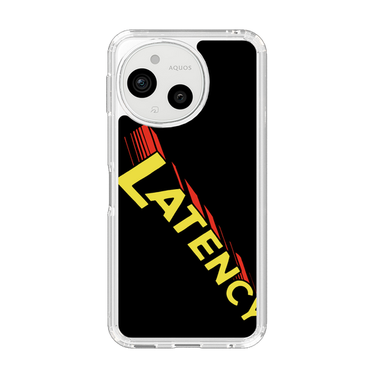 スリムプロテクションケース［ LATENCY - Rock logo - Black ］