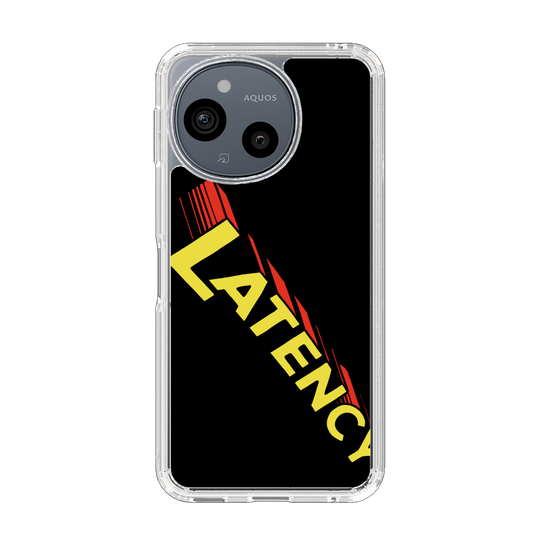 スリムプロテクションケース［ LATENCY - Rock logo - Black ］