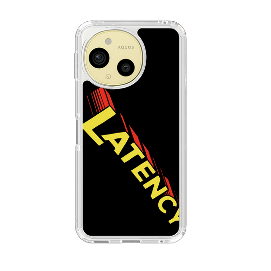 スリムプロテクションケース［ LATENCY - Rock logo - Black ］