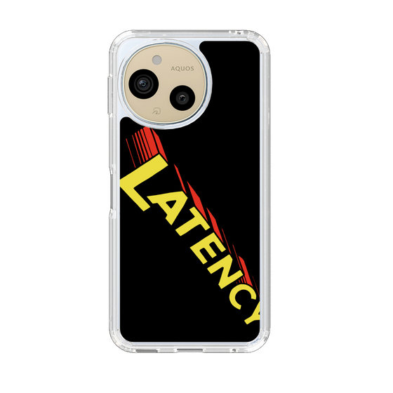 スリムプロテクションケース［ LATENCY - Rock logo - Black ］