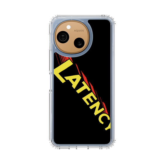 スリムプロテクションケース［ LATENCY - Rock logo - Black ］