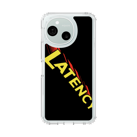 スリムプロテクションケース［ LATENCY - Rock logo - Black ］