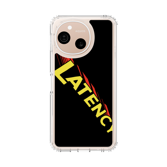 スリムプロテクションケース［ LATENCY - Rock logo - Black ］