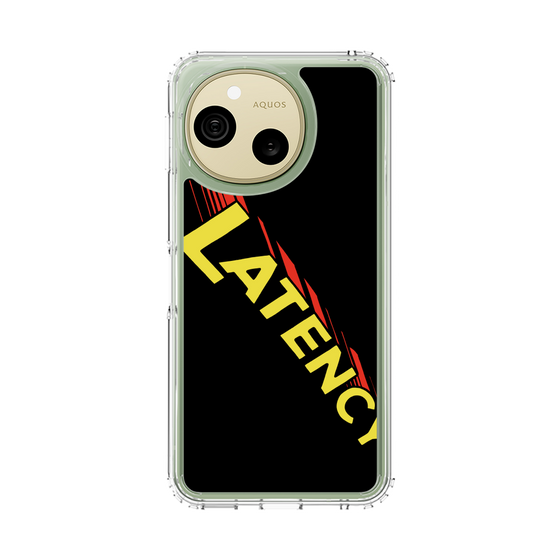 スリムプロテクションケース［ LATENCY - Rock logo - Black ］