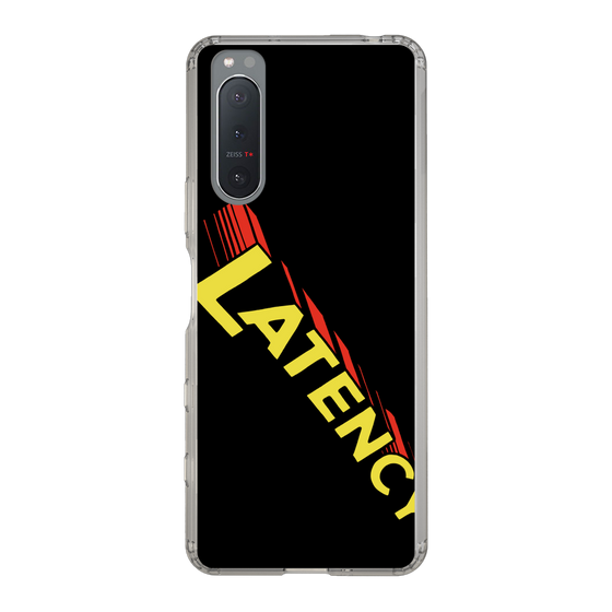 スリムプロテクションケース［ LATENCY - Rock logo - Black ］