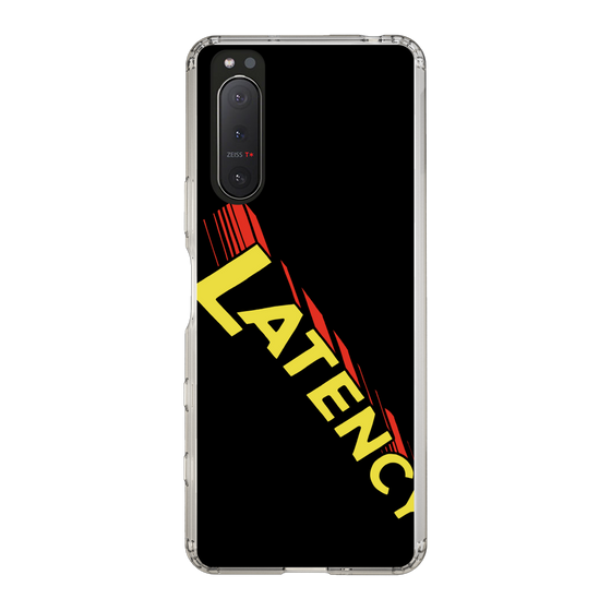 スリムプロテクションケース［ LATENCY - Rock logo - Black ］
