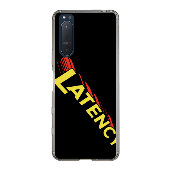 スリムプロテクションケース［ LATENCY - Rock logo - Black ］