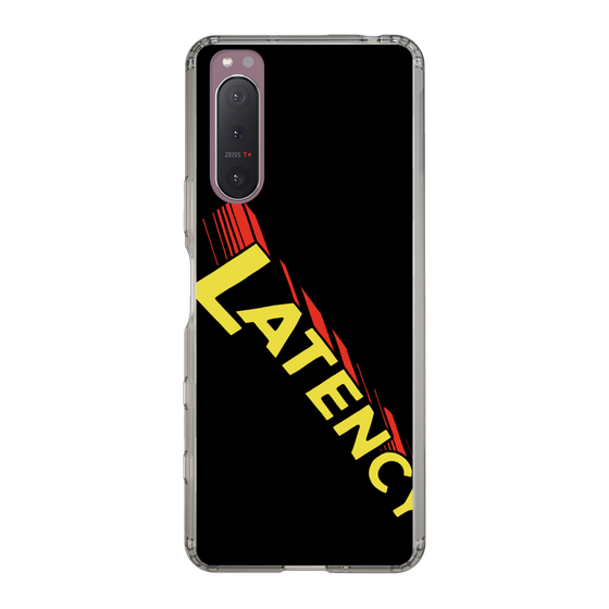 スリムプロテクションケース［ LATENCY - Rock logo - Black ］