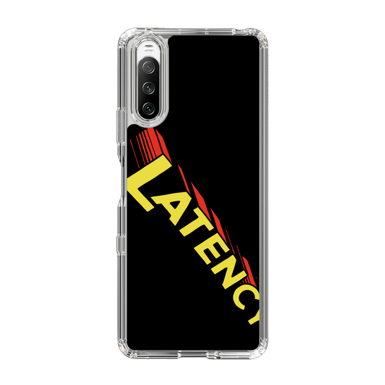 スリムプロテクションケース［ LATENCY - Rock logo - Black ］