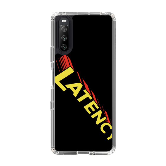 スリムプロテクションケース［ LATENCY - Rock logo - Black ］