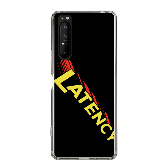 スリムプロテクションケース［ LATENCY - Rock logo - Black ］
