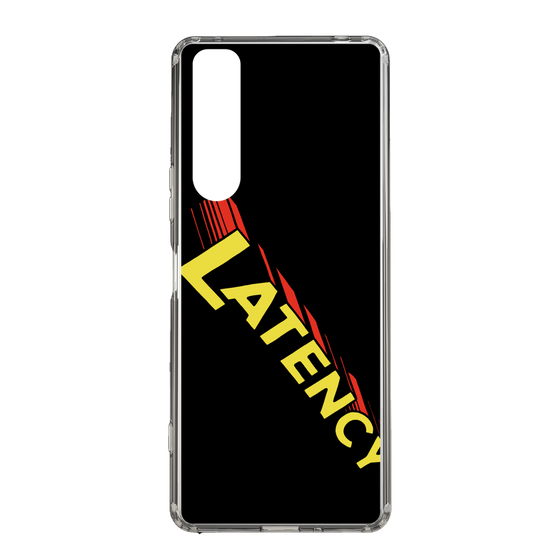 スリムプロテクションケース［ LATENCY - Rock logo - Black ］