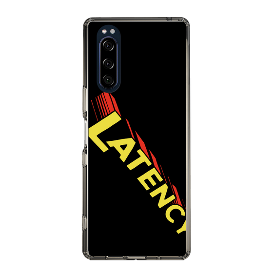 スリムプロテクションケース［ LATENCY - Rock logo - Black ］