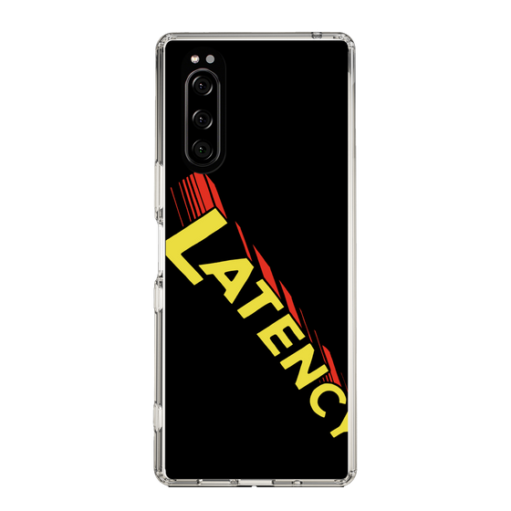 スリムプロテクションケース［ LATENCY - Rock logo - Black ］