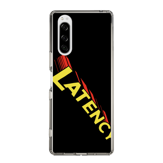 スリムプロテクションケース［ LATENCY - Rock logo - Black ］