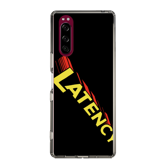スリムプロテクションケース［ LATENCY - Rock logo - Black ］