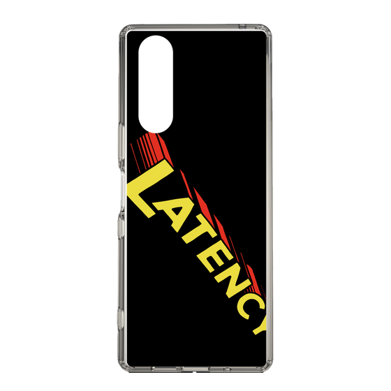 スリムプロテクションケース［ LATENCY - Rock logo - Black ］