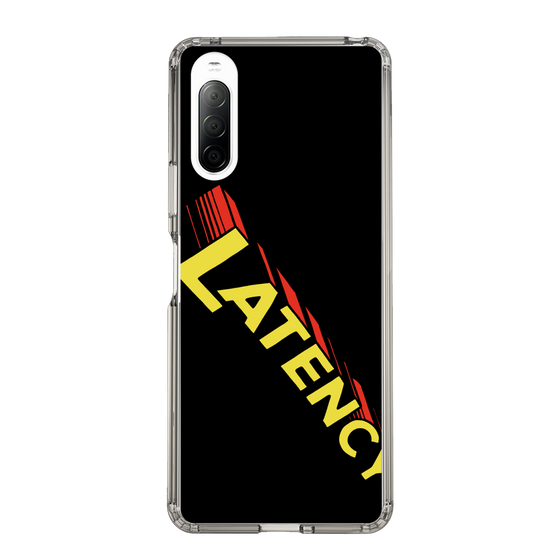 スリムプロテクションケース［ LATENCY - Rock logo - Black ］