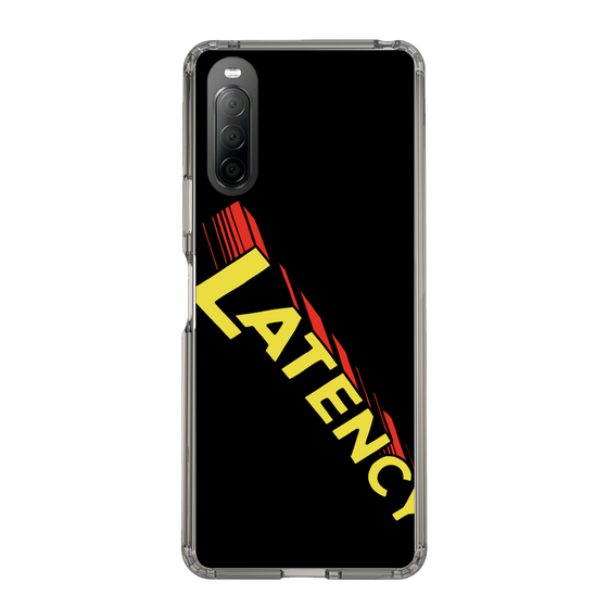 スリムプロテクションケース［ LATENCY - Rock logo - Black ］