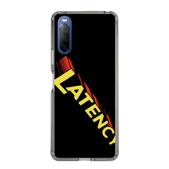 スリムプロテクションケース［ LATENCY - Rock logo - Black ］