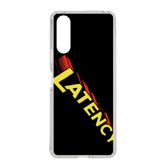 スリムプロテクションケース［ LATENCY - Rock logo - Black ］