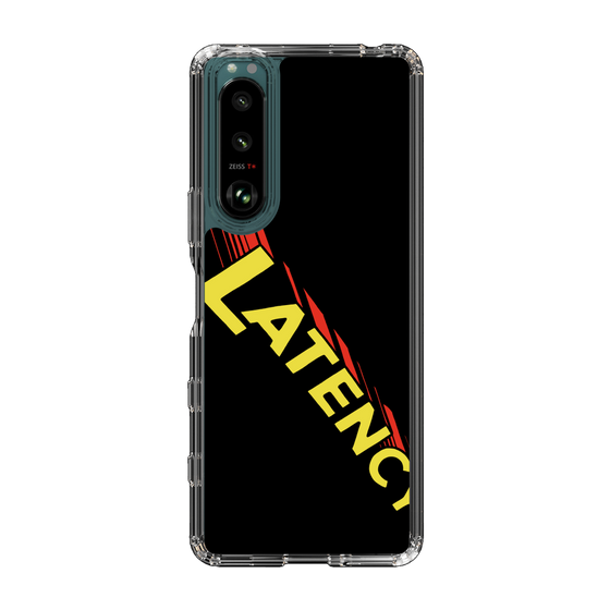 スリムプロテクションケース［ LATENCY - Rock logo - Black ］