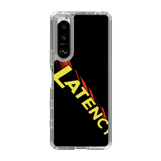 スリムプロテクションケース［ LATENCY - Rock logo - Black ］