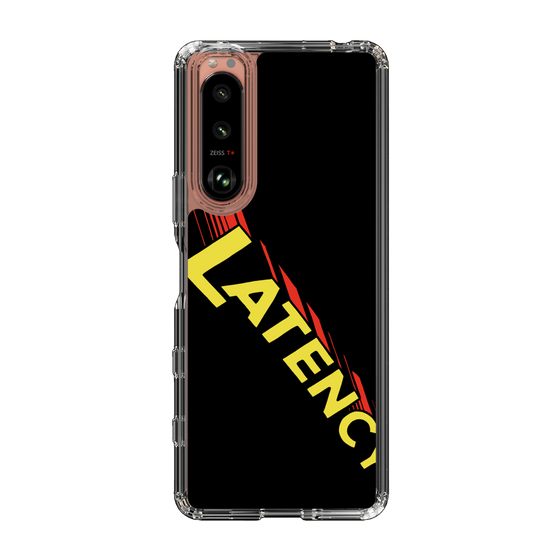スリムプロテクションケース［ LATENCY - Rock logo - Black ］