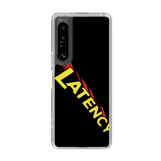 スリムプロテクションケース［ LATENCY - Rock logo - Black ］