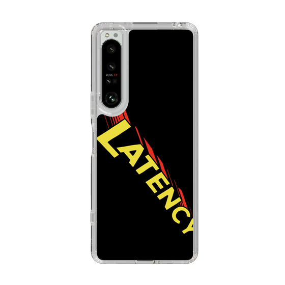 スリムプロテクションケース［ LATENCY - Rock logo - Black ］
