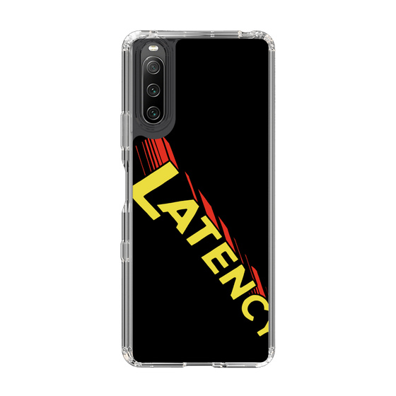 スリムプロテクションケース［ LATENCY - Rock logo - Black ］